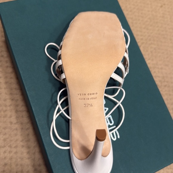 Chelsea Paris Womens Finn Lace Up Pump Cage Toe US 7.5 White EU 37.5 - NIB $595 - Picture 9 of 9